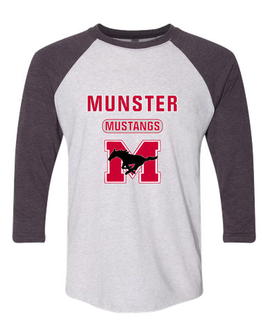Munster Mustangs Mascot #3 Women's Baseball T-Shirt