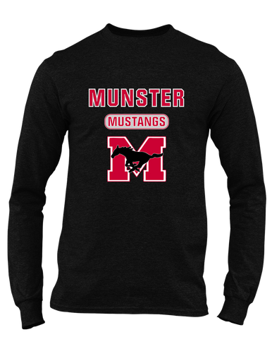 Munster Mustangs Mascot #3 Men's Premium LS T-Shirt