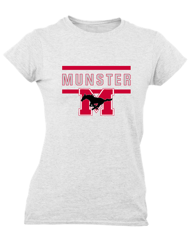 Munster Mustangs Mascot #4 Women's SS T-Shirt