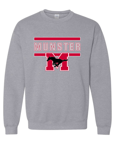 Munster Mustangs Mascot #4 Men's Sweatshirt