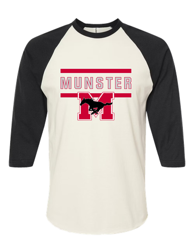 Munster Mustangs Mascot #4 Women's Baseball T-Shirt