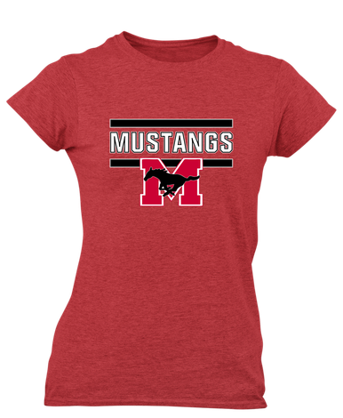 Munster Mustangs Mascot #5 Women's Premium SS T-Shirt