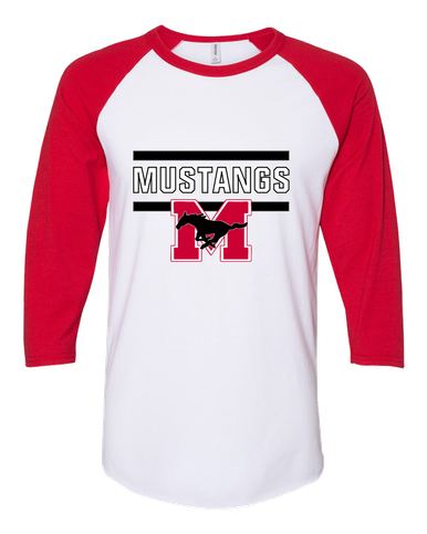 Munster Mustangs Mascot #5 Women's Baseball T-Shirt