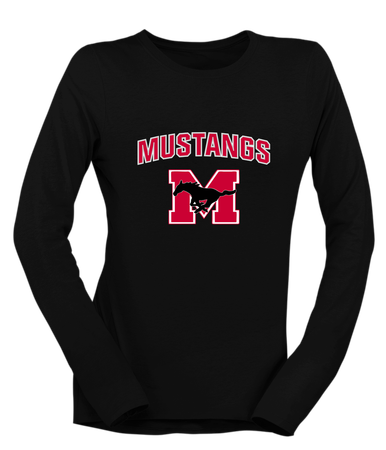 Munster Mustangs Mascot #6 Women's LS T-Shirt