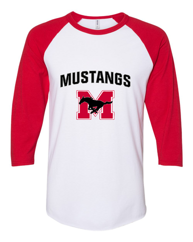 Munster Mustangs Mascot #6 Men's Baseball T-Shirt
