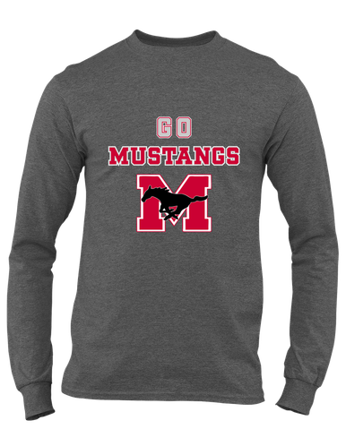 Munster Mustangs Go Team Men's LS T-Shirt