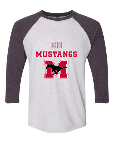 Munster Mustangs Go Team Men's Baseball T-Shirt