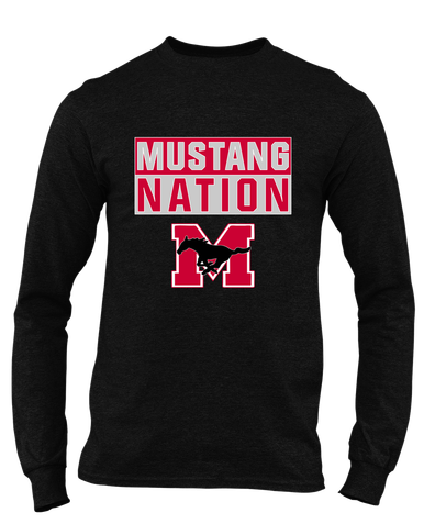 Munster Mustangs Nation #1 Men's LS T-Shirt