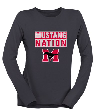 Munster Mustangs Nation #1 Women's Premium LS T-Shirt