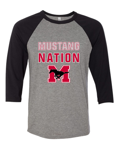Munster Mustangs Nation #2 Men's Baseball T-Shirt