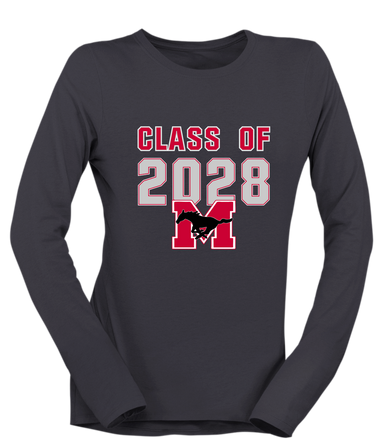 Munster Mustangs Class of 2028 Women's Premium LS T-Shirt