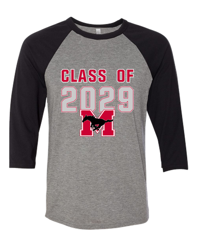 Munster Mustangs Class of 2029 Women's Baseball T-Shirt