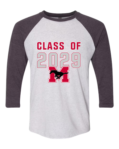 Munster Mustangs Class of 2029 Men's Baseball T-Shirt