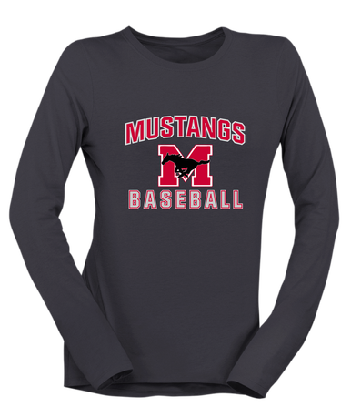 Munster Mustangs Baseball #1 Women's Premium LS T-Shirt