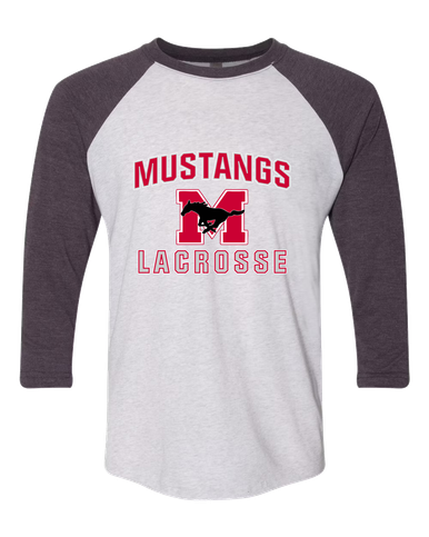 Munster Mustangs Lacrosse Men's Baseball T-Shirt