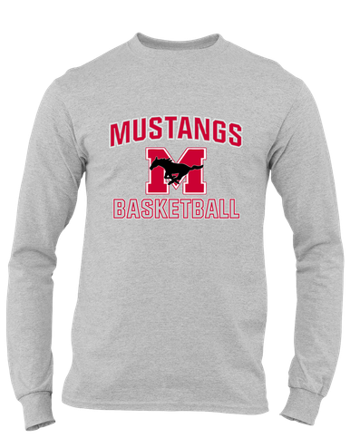 Munster Mustangs Basketball #1 Men's LS T-Shirt