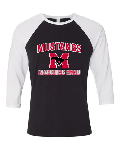 Munster Mustangs Marching Band Men's Baseball T-Shirt
