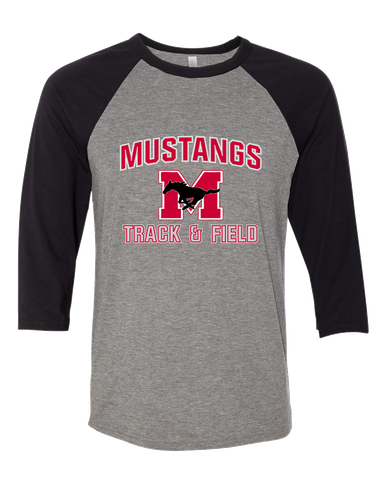 Munster Mustangs Track & Field Women's Baseball T-Shirt