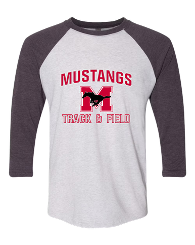 Munster Mustangs Track & Field Men's Baseball T-Shirt