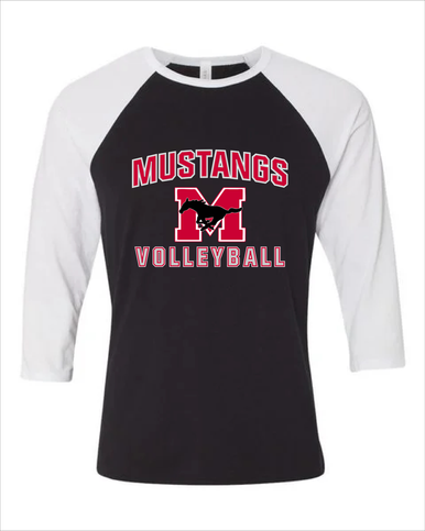 Munster Mustangs Volleyball Women's Baseball T-Shirt