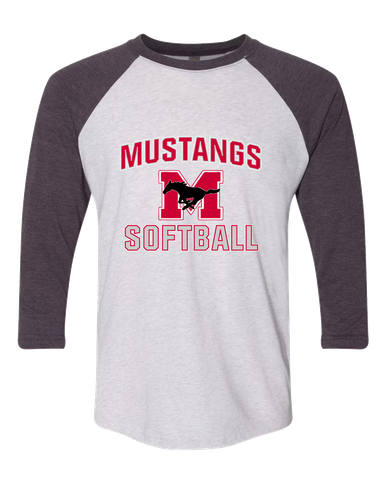 Munster Mustangs Softball #1 Women's Baseball T-Shirt