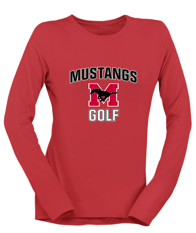Munster Mustangs Golf Women's LS T-Shirt