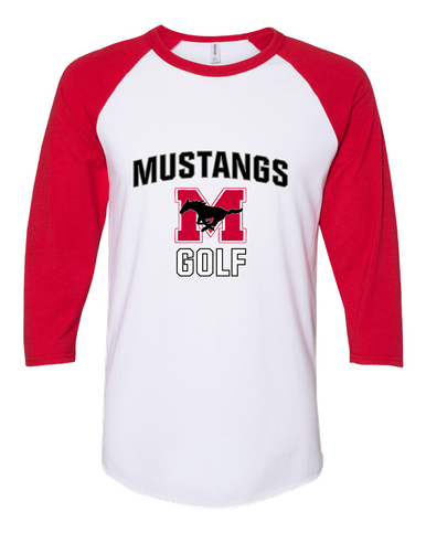 Munster Mustangs Golf Women's Baseball T-Shirt