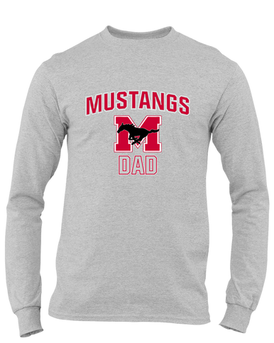 Munster Mustangs Dad Men's LS T-Shirt