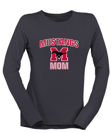Munster Mustangs Mom Women's LS T-Shirt