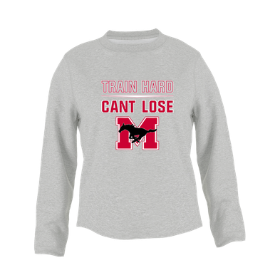 Munster Mustangs Train Hard, Can't Lose Women's Sweatshirt