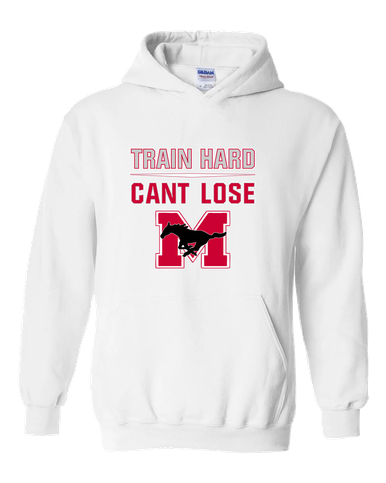 Munster Mustangs Train Hard, Can't Lose Men's Hoodie