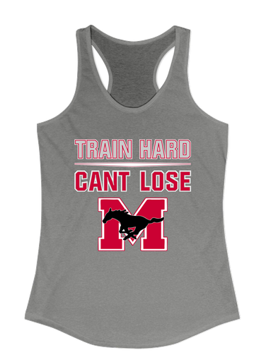 Munster Mustangs Train Hard, Can't Lose Women's Tank Top