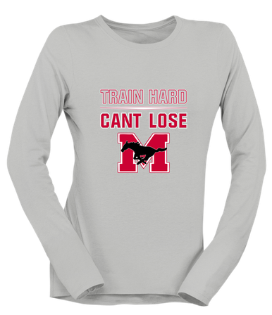 Munster Mustangs Train Hard, Can't Lose Women's Premium LS T-Shirt