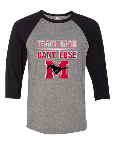 Munster Mustangs Train Hard, Can't Lose Women's Baseball T-Shirt