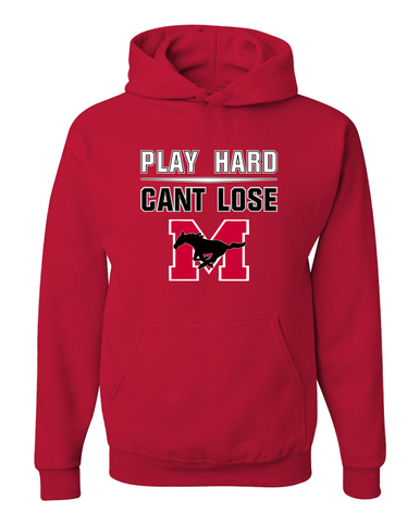 Munster Mustangs Play Hard, Can't Lose Men's Premium Hoodie