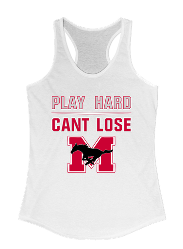 Munster Mustangs Play Hard, Can't Lose Women's Tank Top