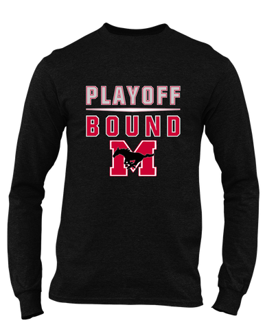 Munster Mustangs Playoff Bound Men's LS T-Shirt
