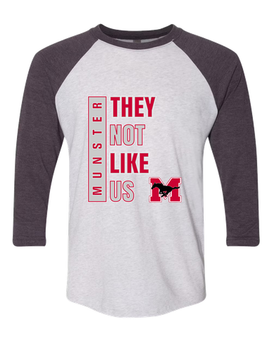 Munster Mustangs They Not Like Us #1 Men's Baseball T-Shirt