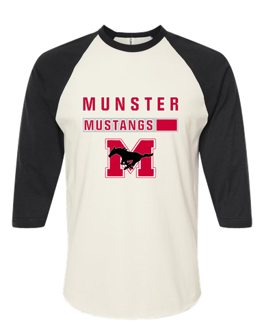 Munster Mustangs Mascot #7 Men's Baseball T-Shirt