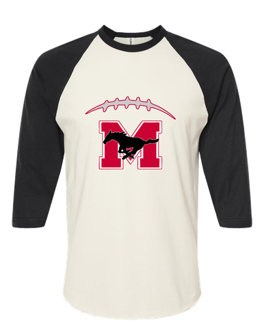 Munster Mustangs Football #2 Women's Baseball T-Shirt
