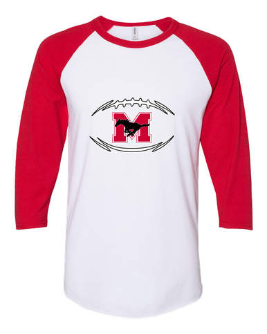 Munster Mustangs Football #3 Women's Baseball T-Shirt