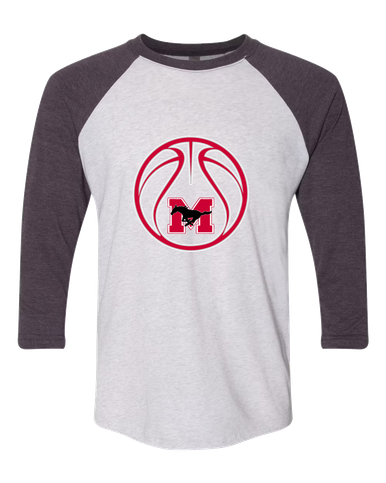 Munster Mustangs Basketball #2 Men's Baseball T-Shirt