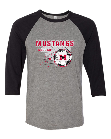 Munster Mustangs Soccer #2 Men's Baseball T-Shirt