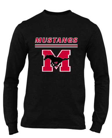 Munster Mustangs Mascot #8 Men's LS T-Shirt