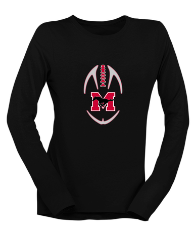 Munster Mustangs Football #4 Women's LS T-Shirt