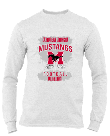 Munster Mustangs Football #6 Men's LS T-Shirt