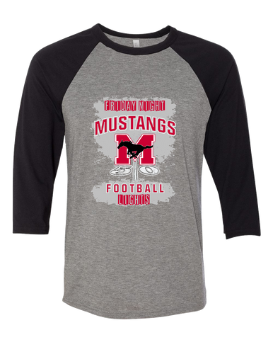 Munster Mustangs Football #6 Women's Baseball T-Shirt