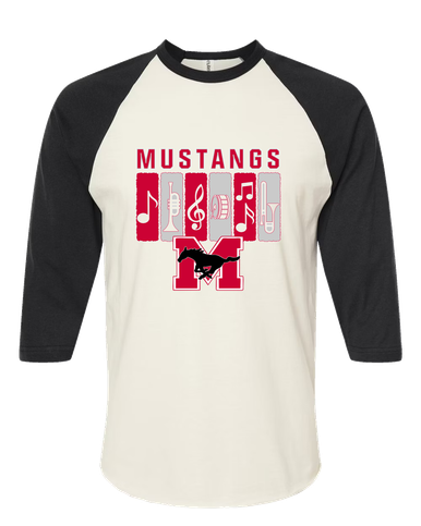 Munster Mustangs Band # 2 Men's Baseball T-Shirt