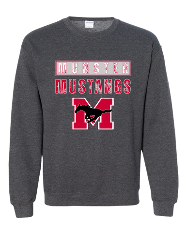 Munster Mustangs Mascot #9 Men's Sweatshirt