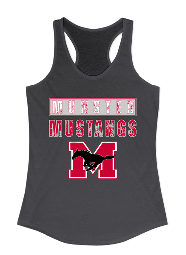Munster Mustangs Mascot #9 Women's Tank Top